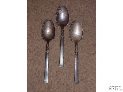 3 Nobility Plate Wind Song Serving Spoons 